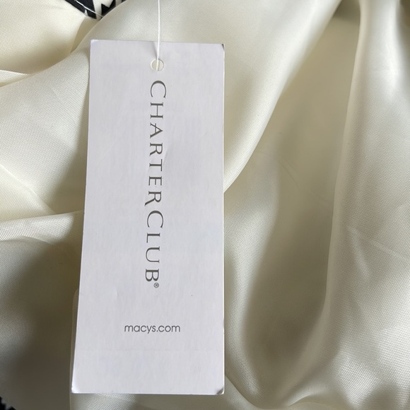 ⏳♻️🆕 New Charter Club Houndstooth Print Puffer Vest Jacket size Large - Picture 6 of 17